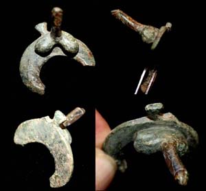 Harness Pendent, Lunate with Phallus, 1st-3rd Cent AD Unique? Harness Pendent, Lunate with Phallus, 1st-3rd Cent AD Unique?